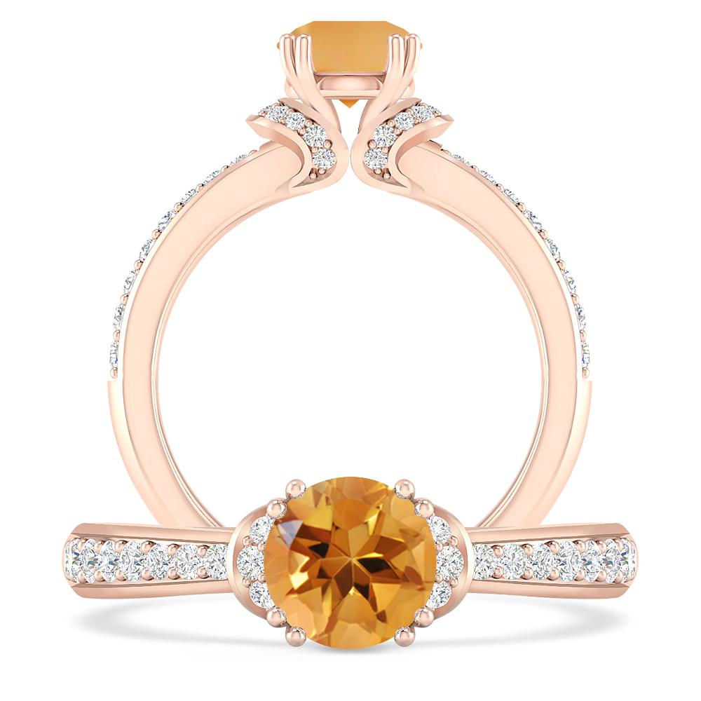 Rose Gold - Citrine