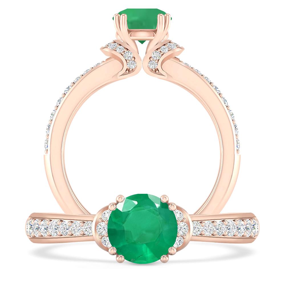 Rose Gold - Emerald