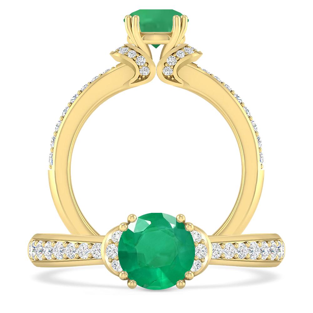 Yellow Gold - Emerald