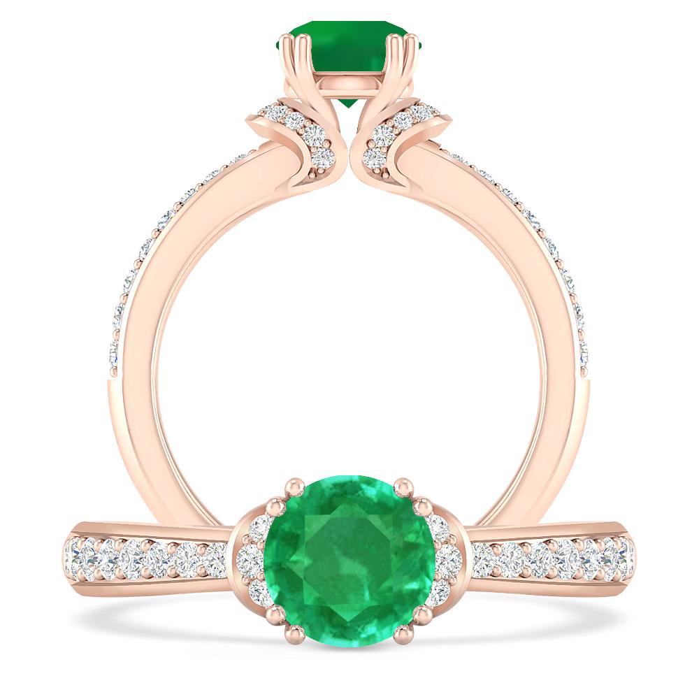 Rose Gold - Emerald