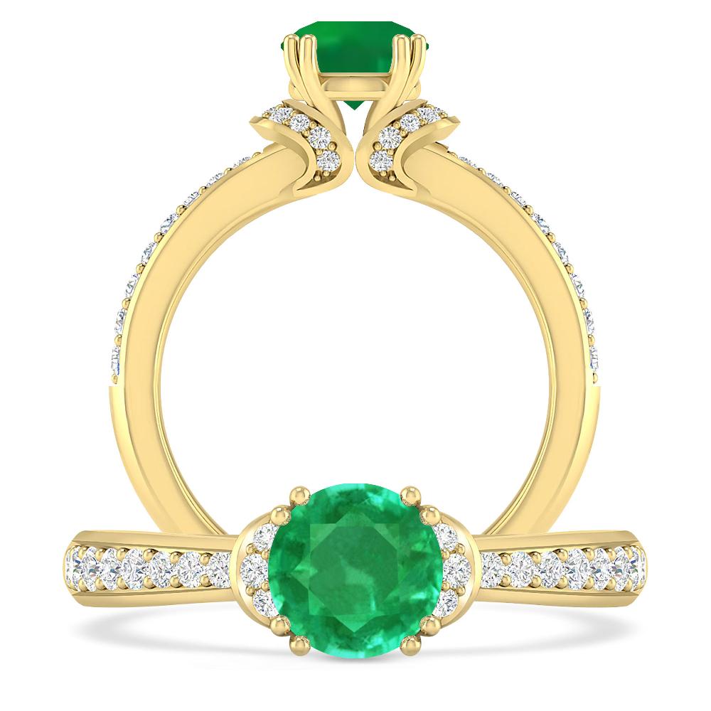 Yellow Gold - Emerald