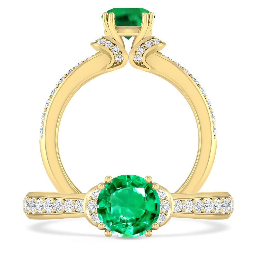 Yellow Gold - Emerald