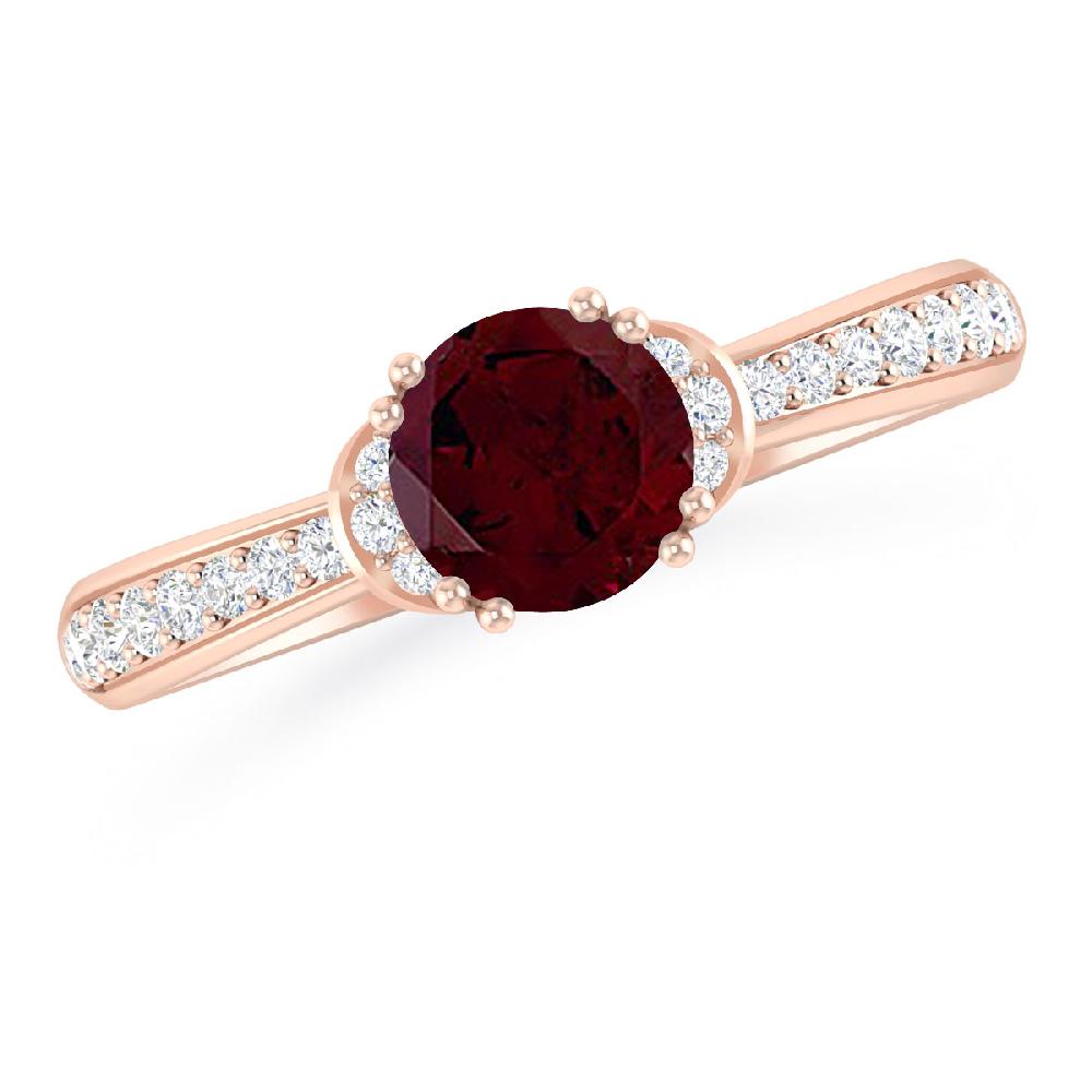 Rose Gold - Garnet