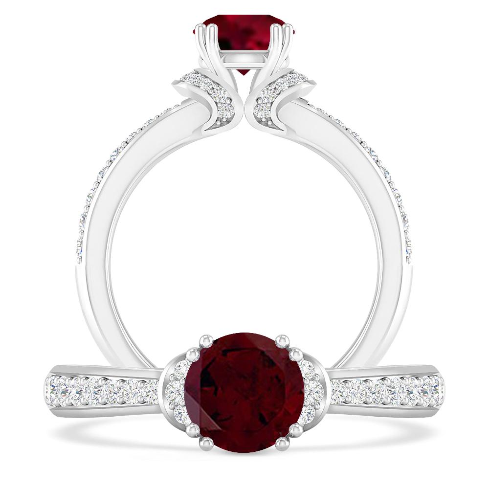 White Gold - Garnet