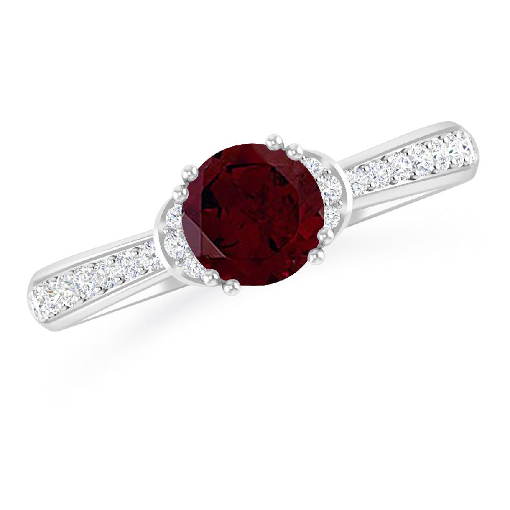 White Gold - Garnet