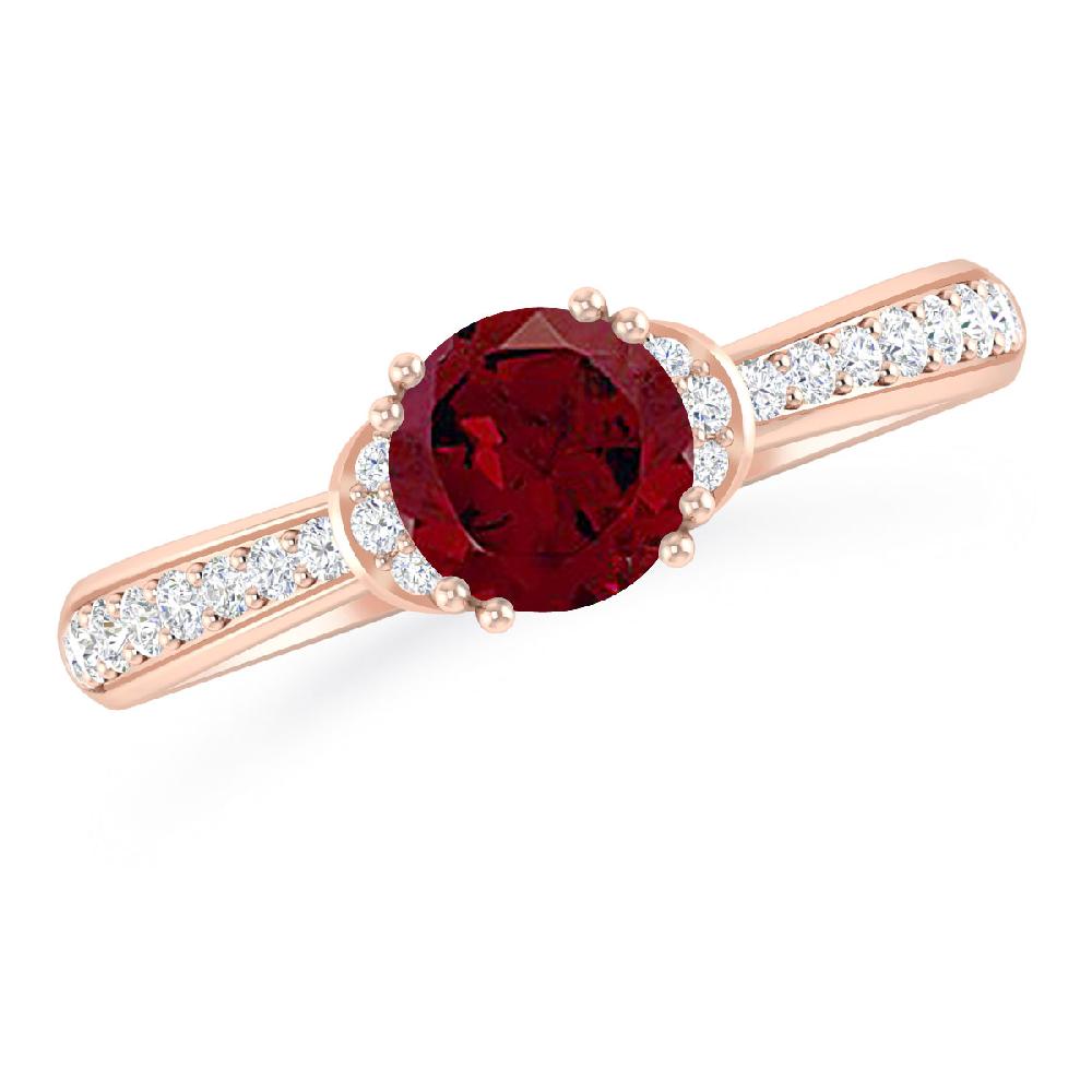 Rose Gold - Garnet