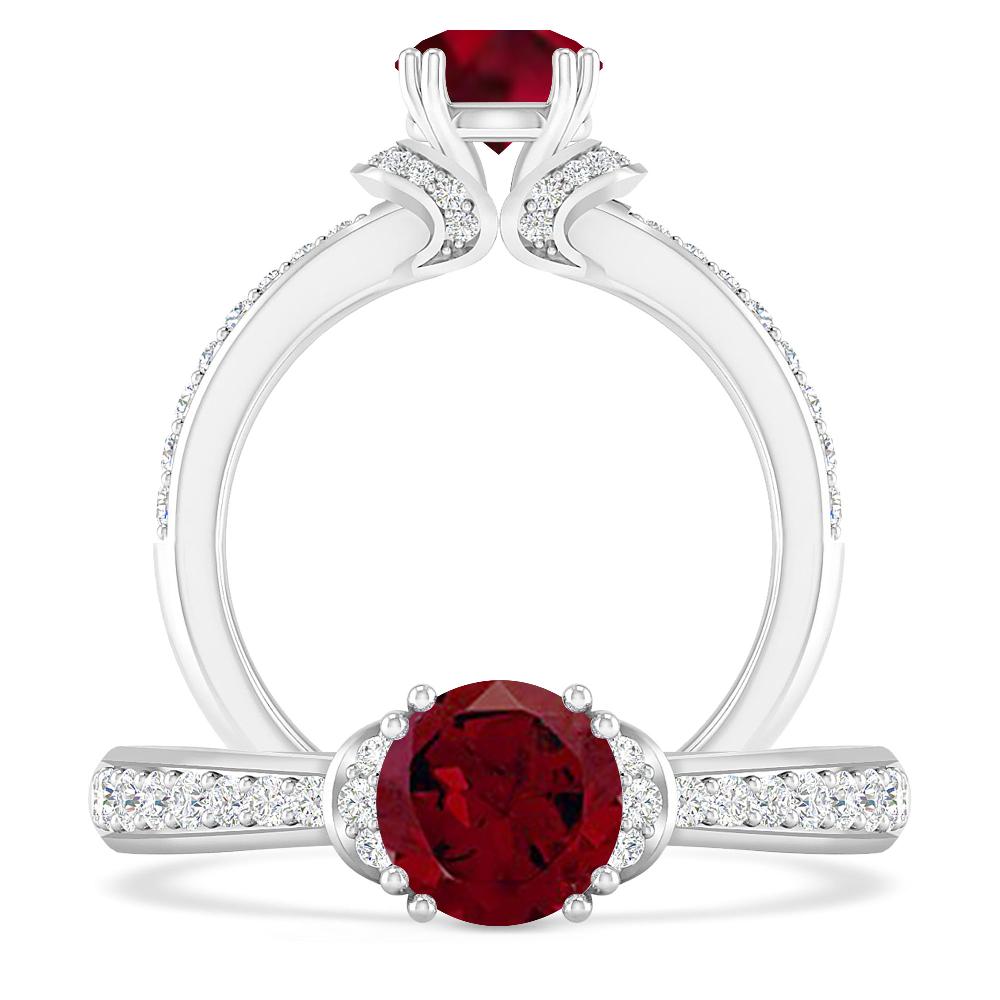 White Gold - Garnet