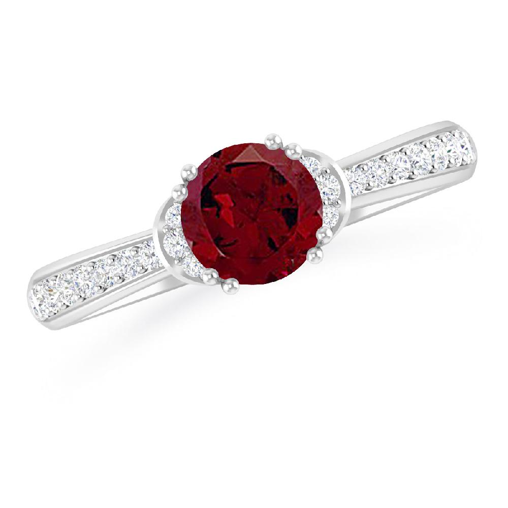 White Gold - Garnet