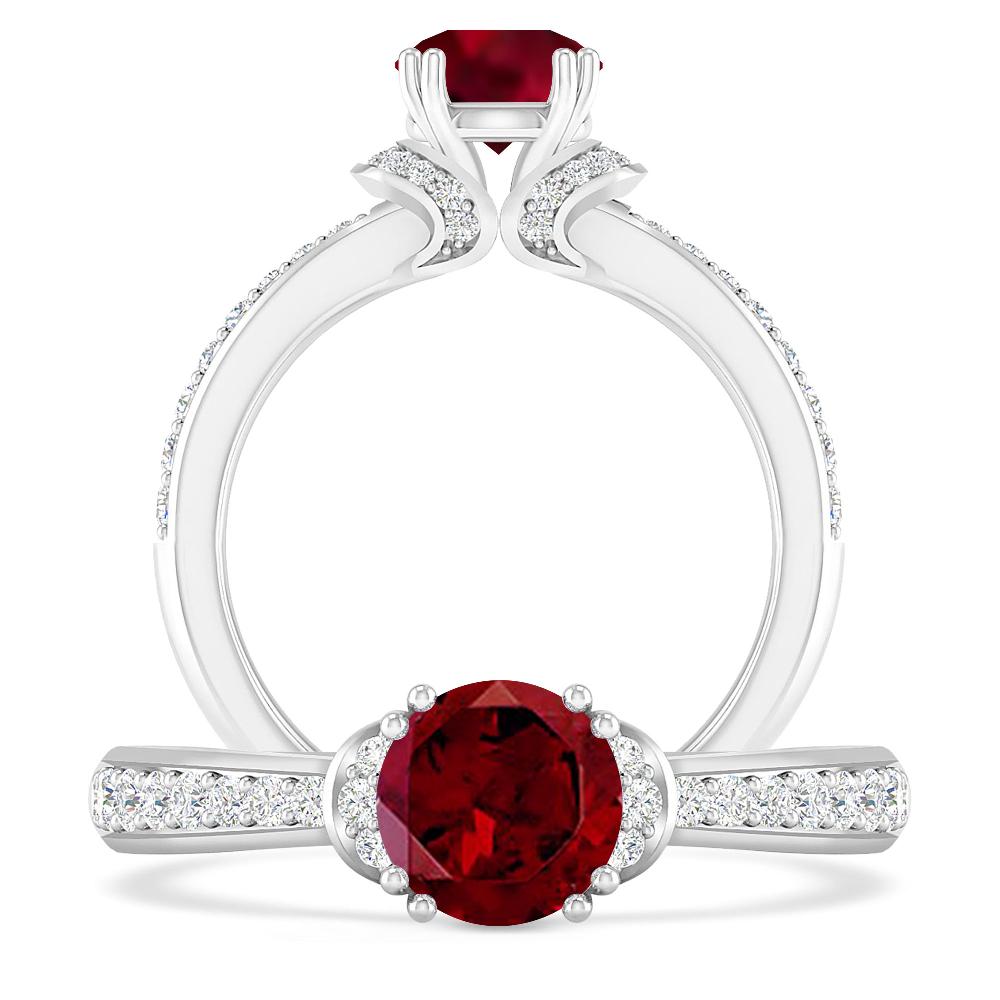 White Gold - Garnet