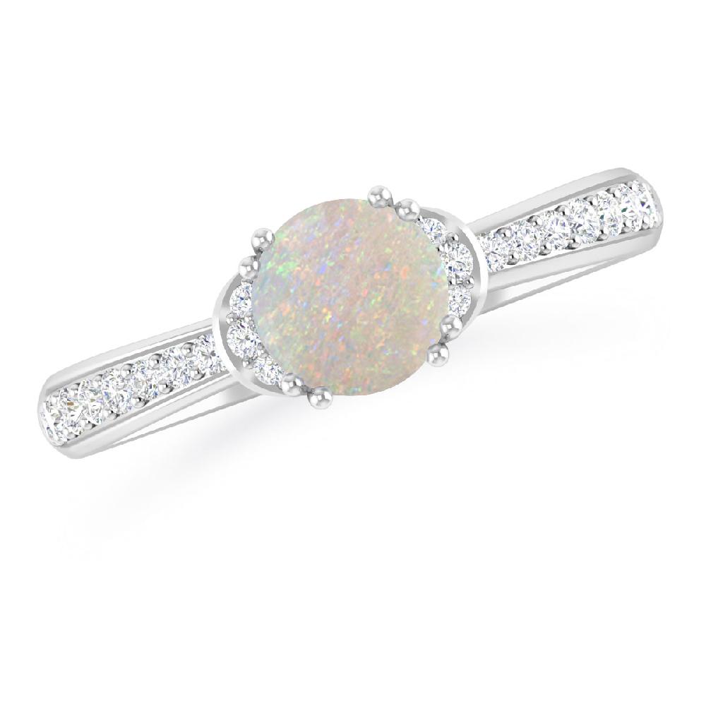 White Gold - Opal