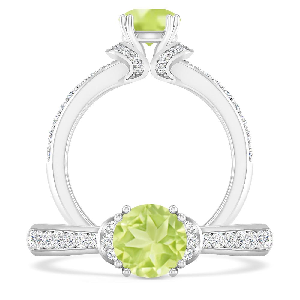 White Gold - Peridot