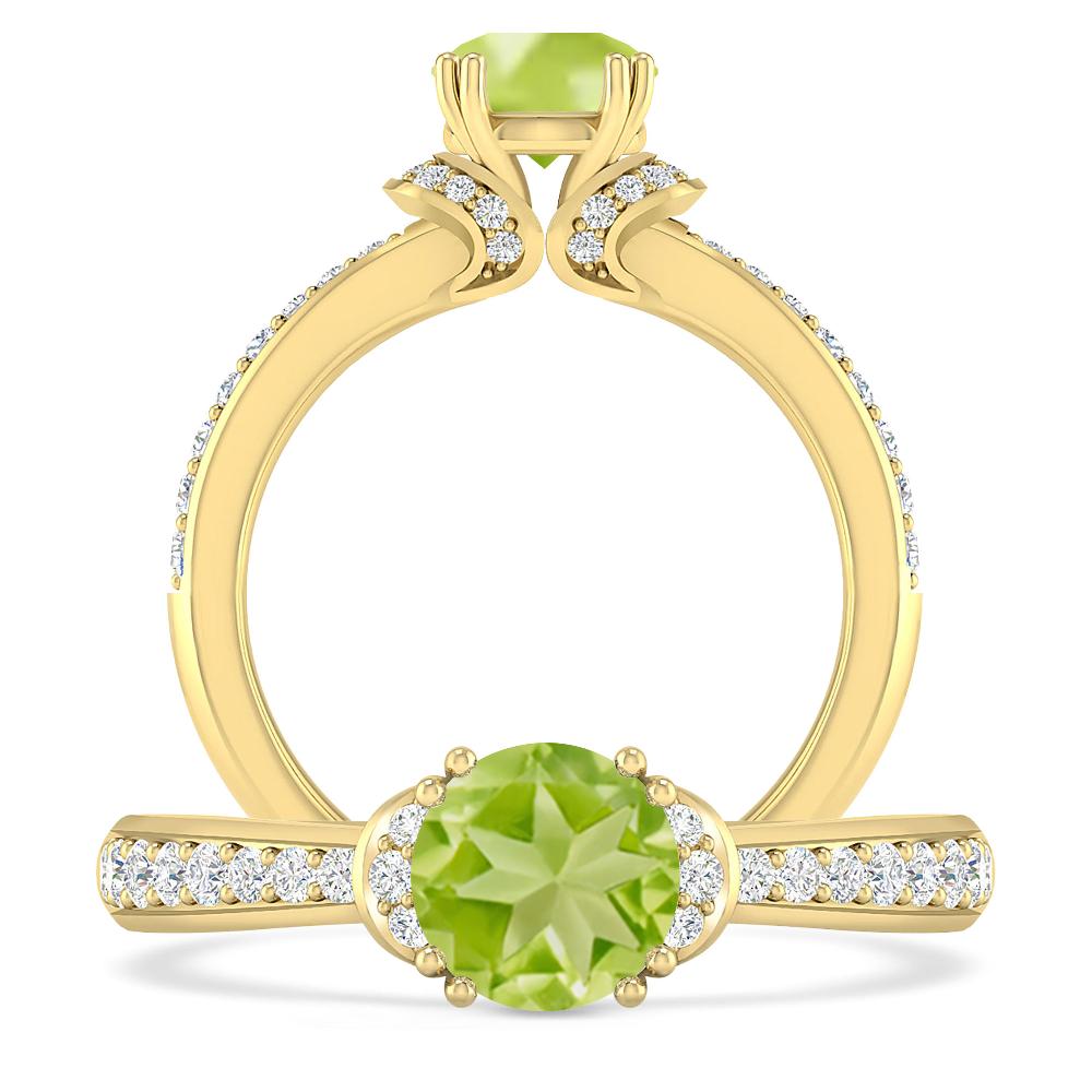 Yellow Gold - Peridot