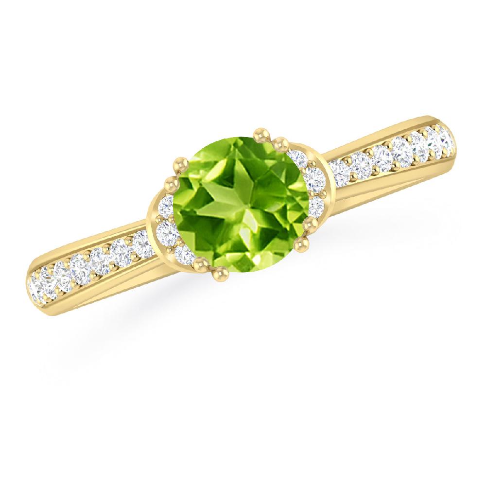 Yellow Gold - Peridot