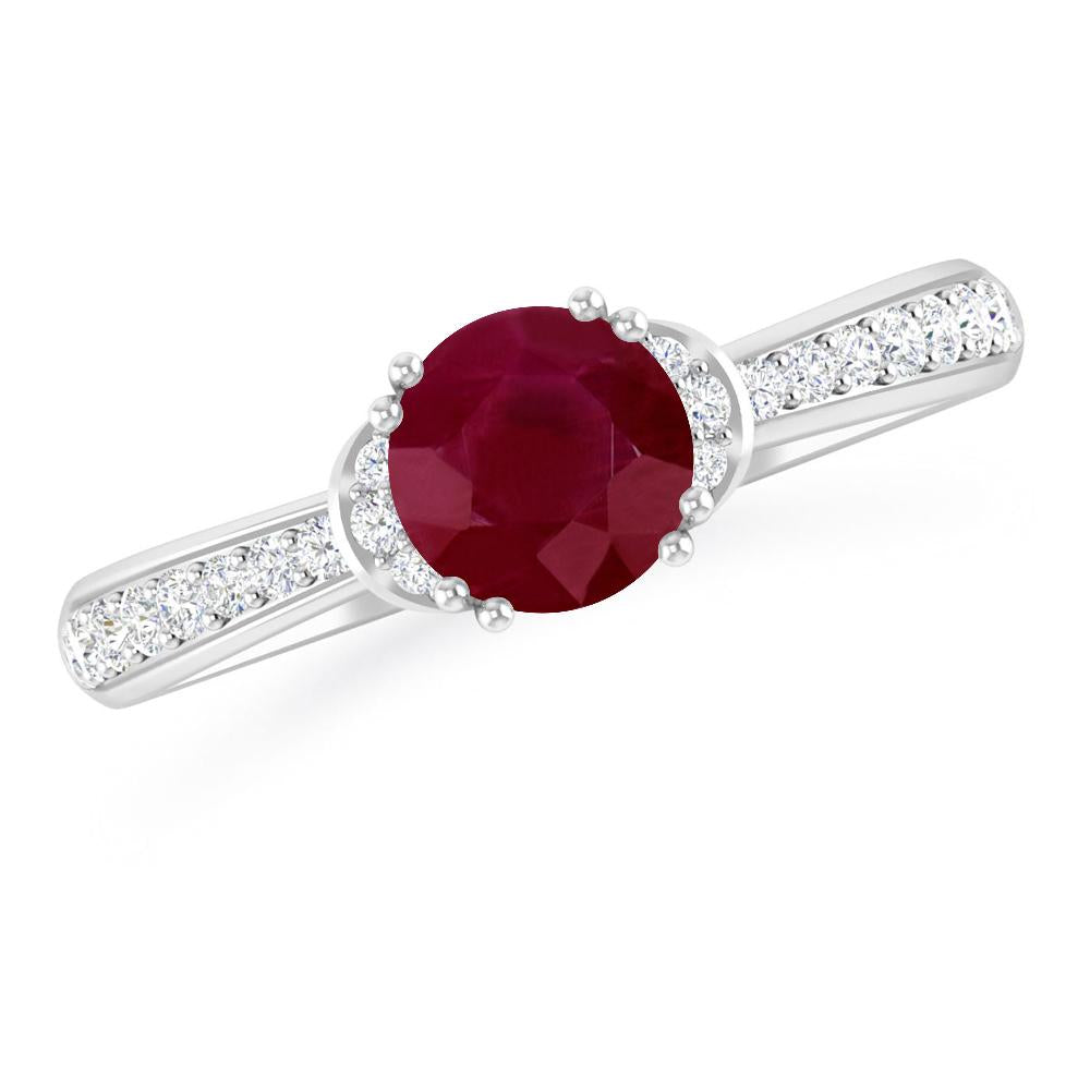 White Gold - Ruby