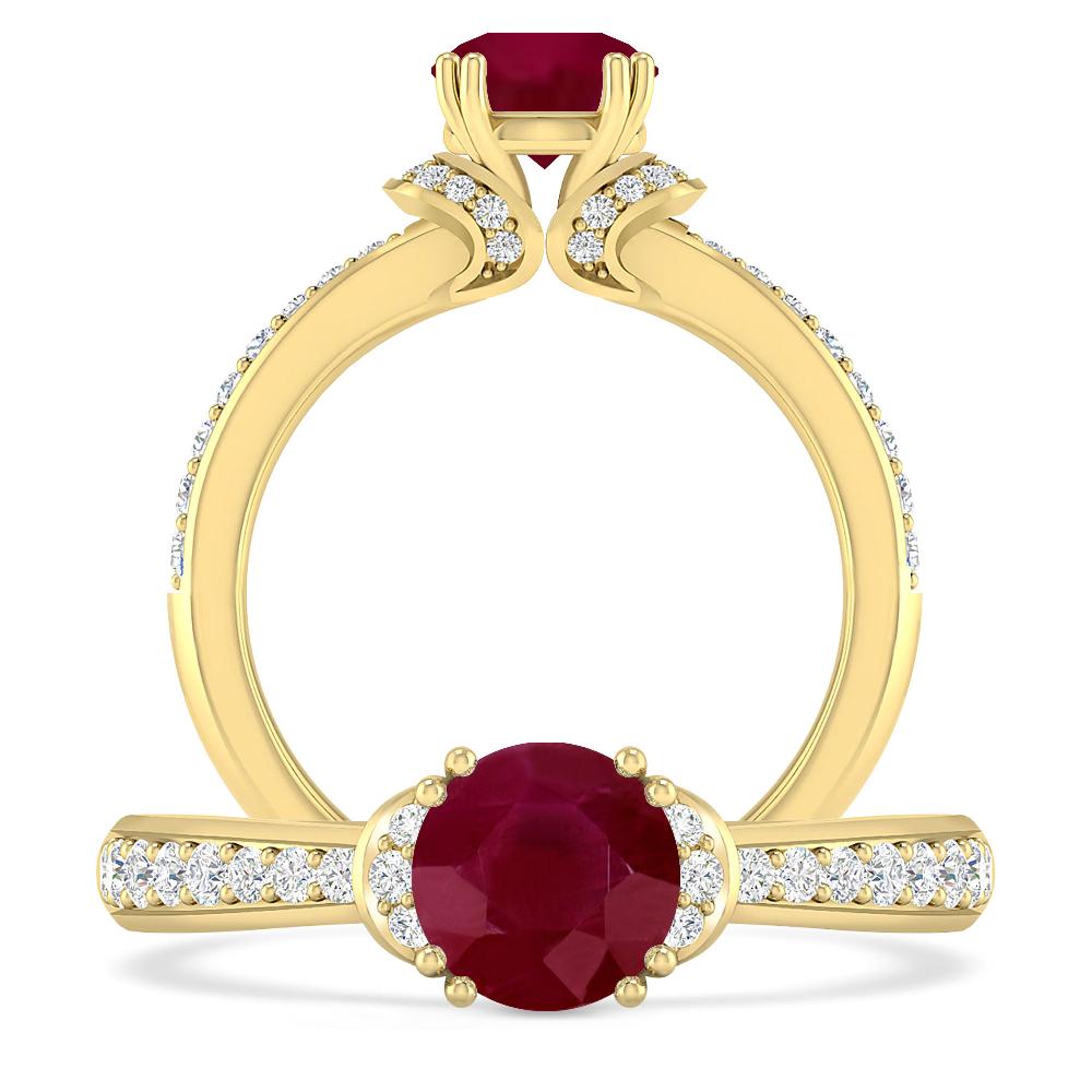 Yellow Gold - Ruby