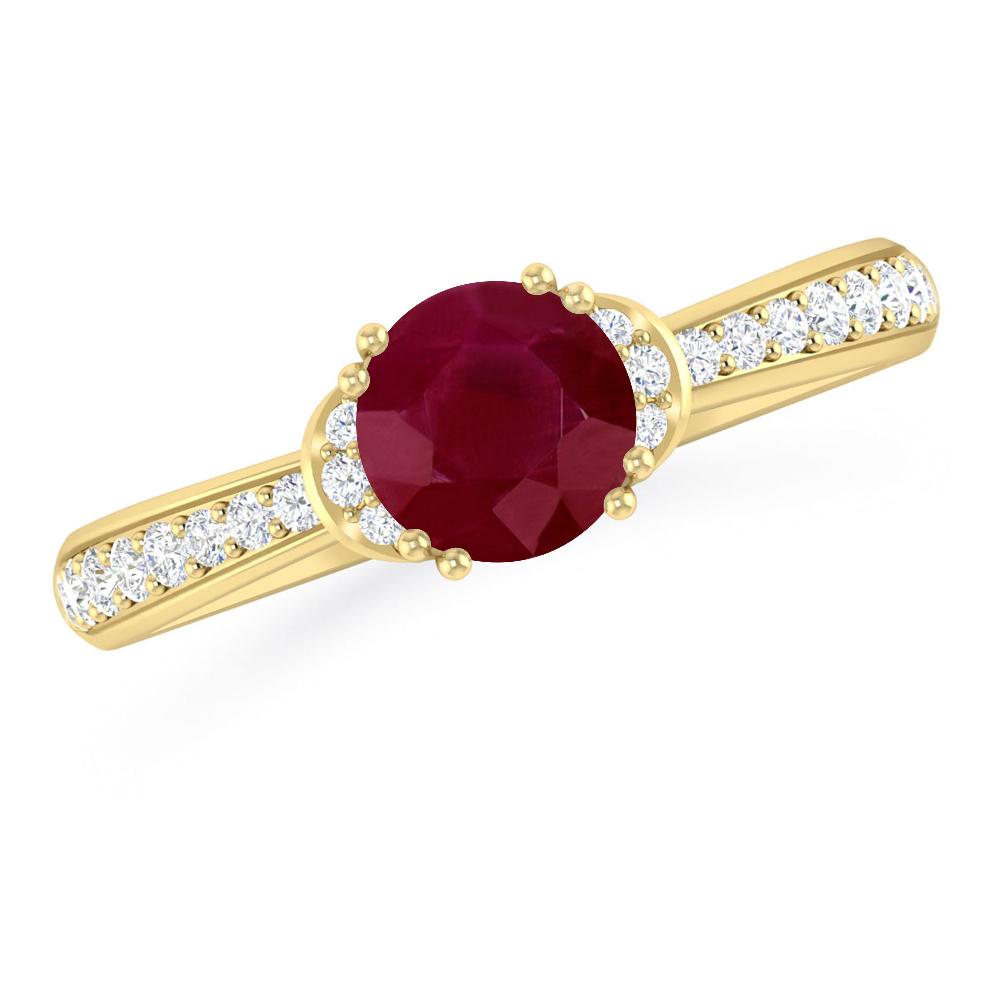 Yellow Gold - Ruby