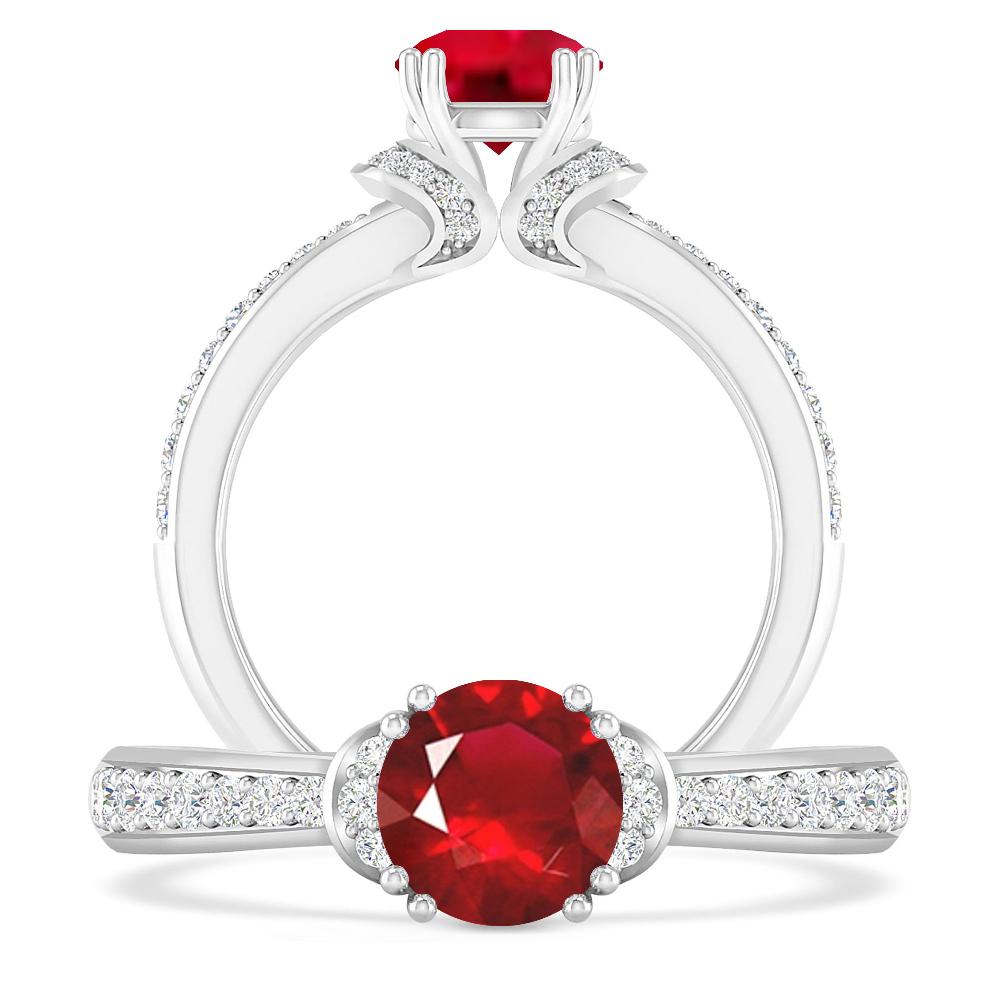 White Gold - Ruby