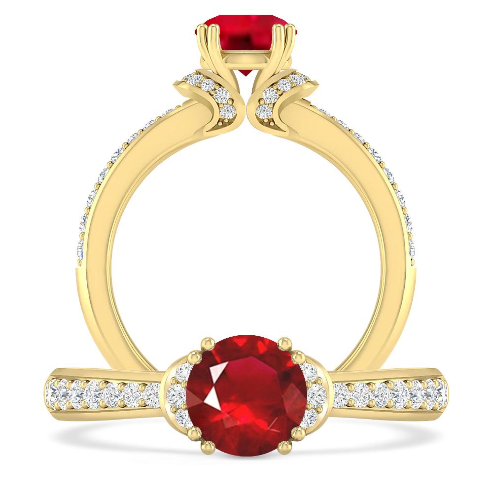 Yellow Gold - Ruby