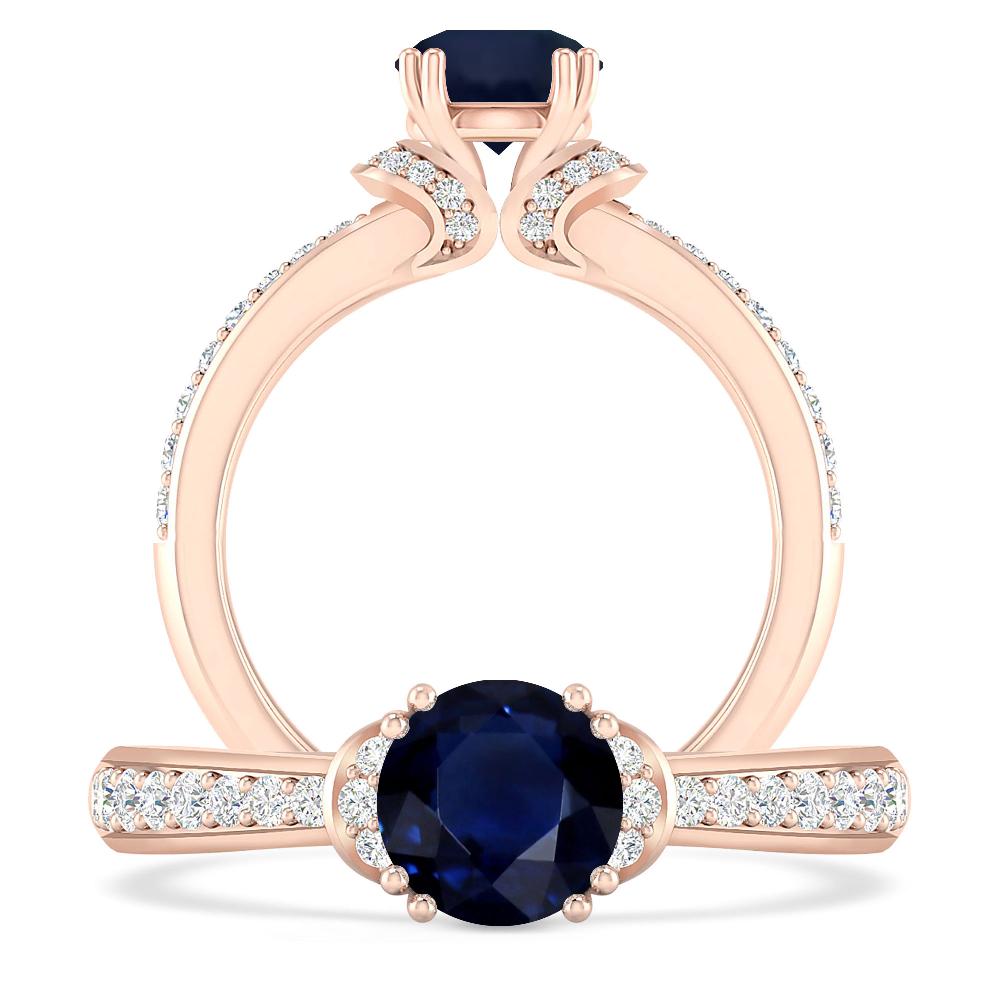 Rose Gold - Sapphire