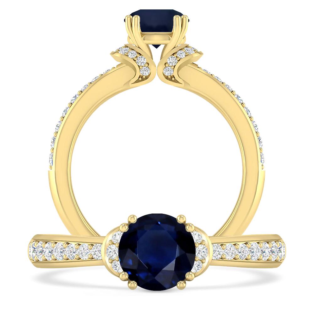 Yellow Gold - Sapphire