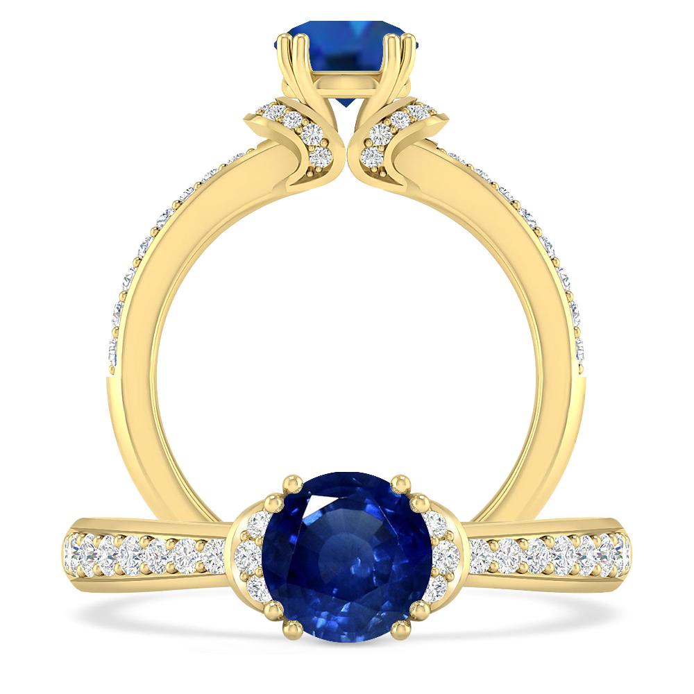 Yellow Gold - Sapphire