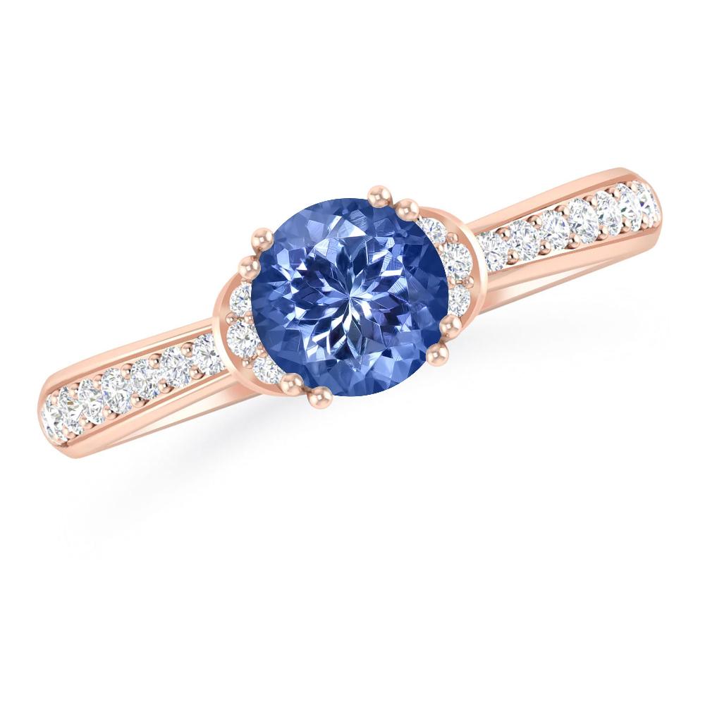 Rose Gold - Tanzanite