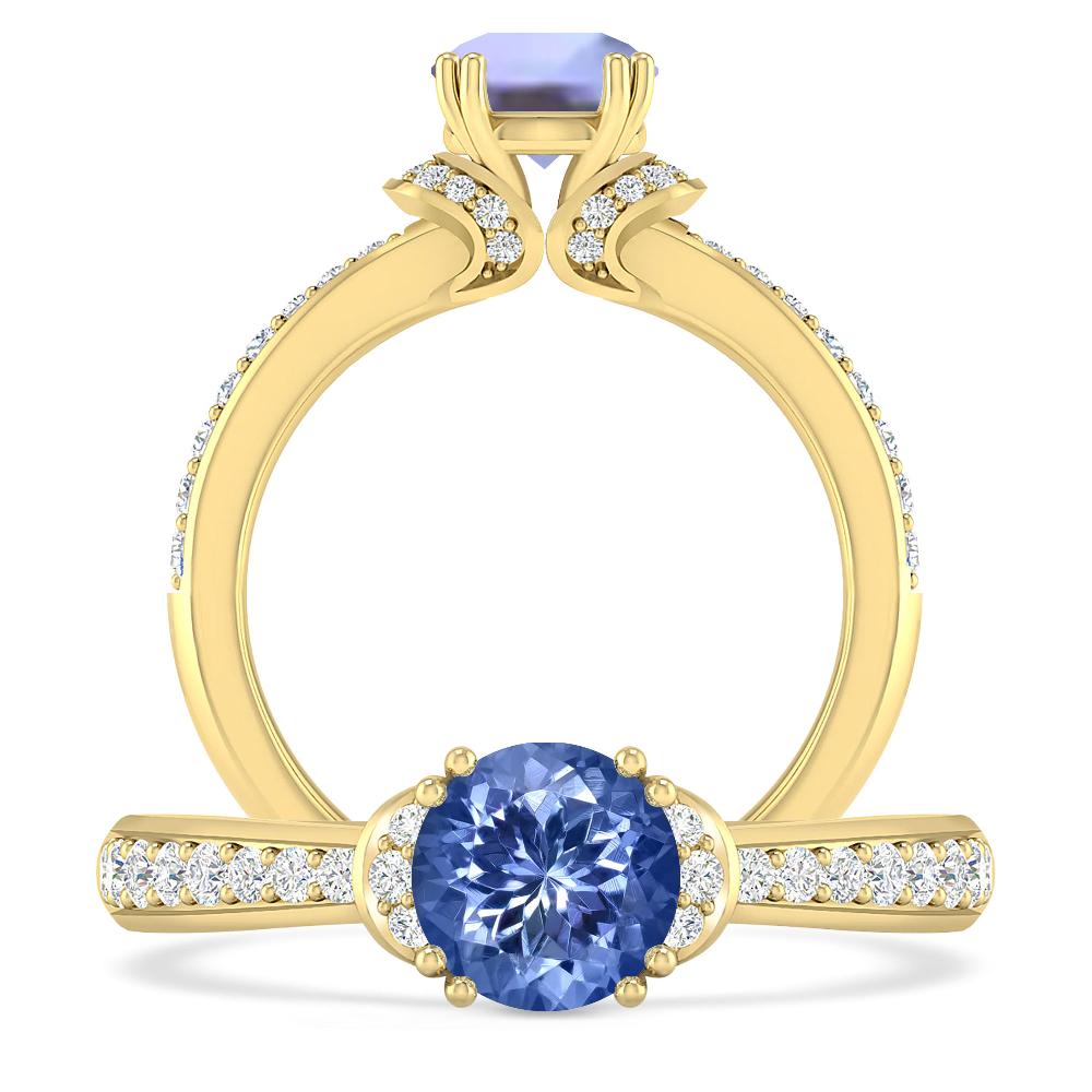 Yellow Gold - Tanzanite