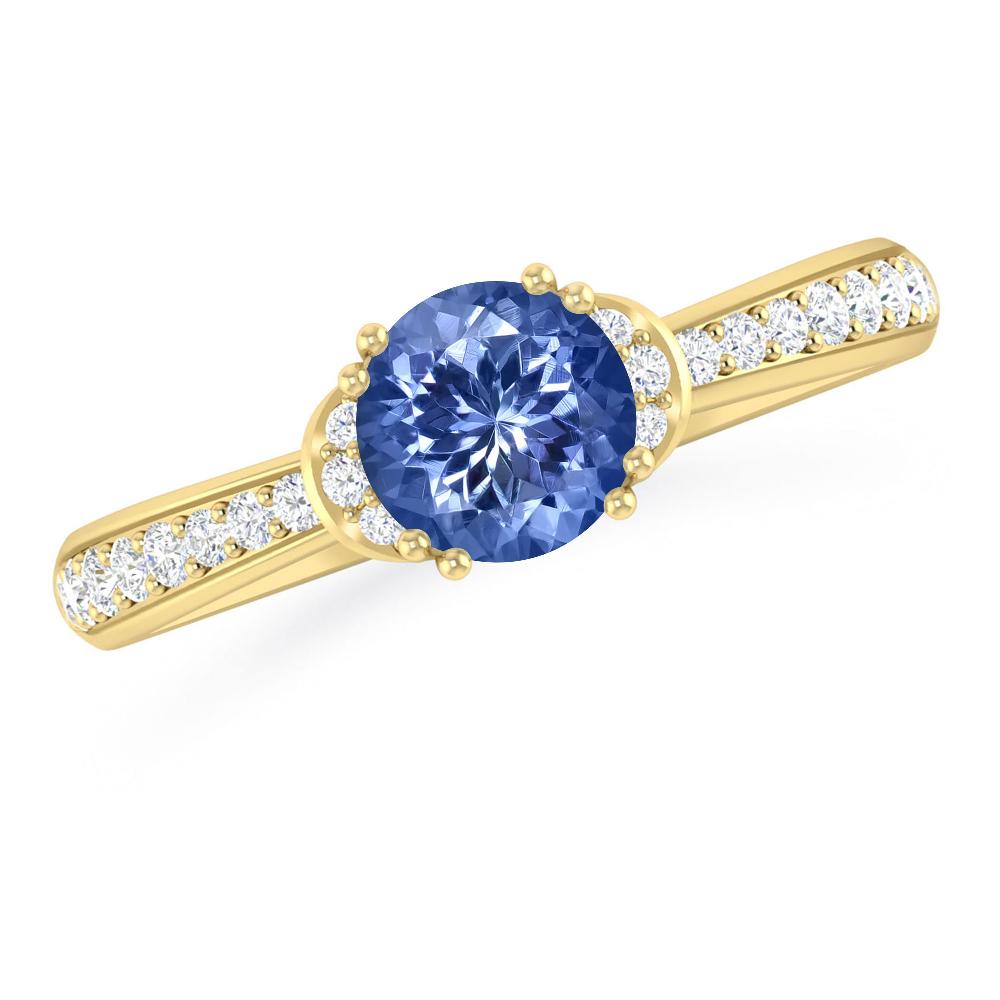 Yellow Gold - Tanzanite