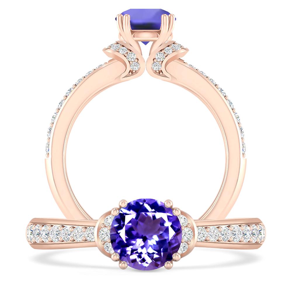 Rose Gold - Tanzanite