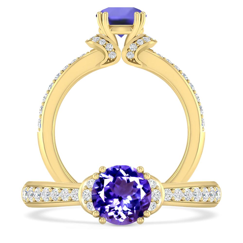 Yellow Gold - Tanzanite