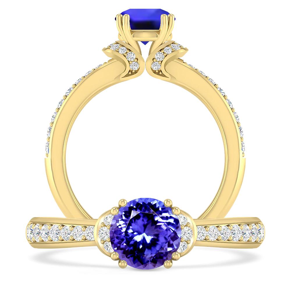 Yellow Gold - Tanzanite