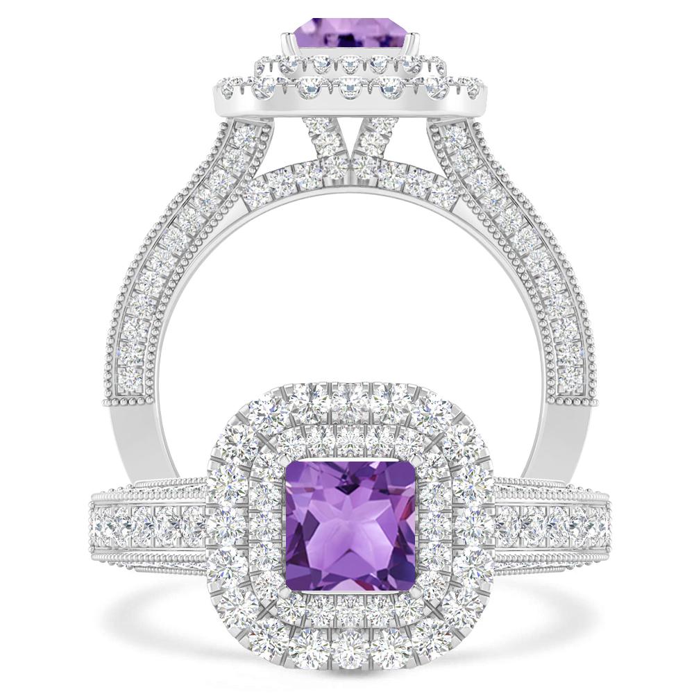 White Gold - Amethyst