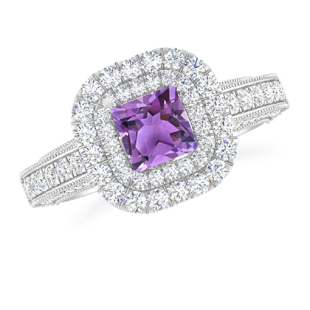 White Gold - Amethyst