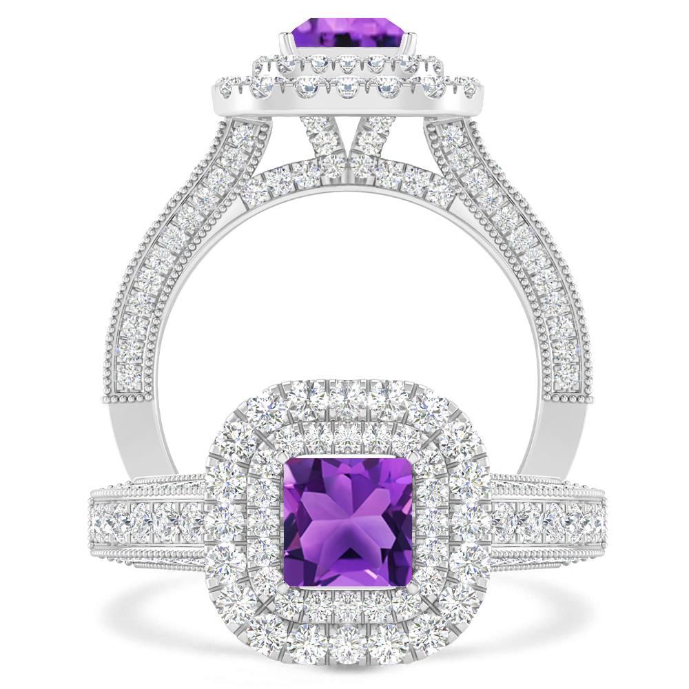 White Gold - Amethyst