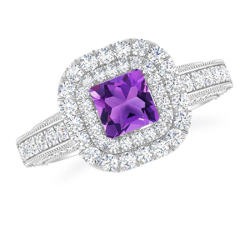 White Gold - Amethyst