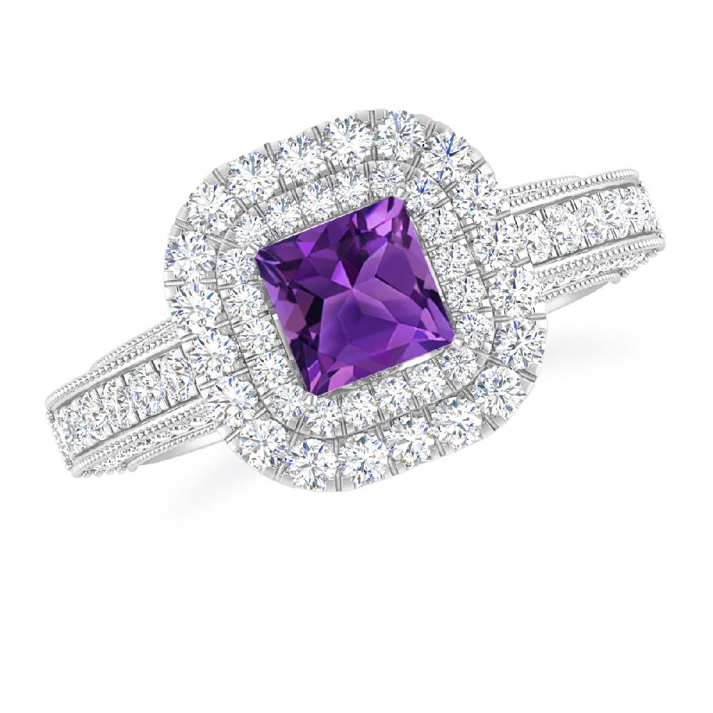 White Gold - Amethyst