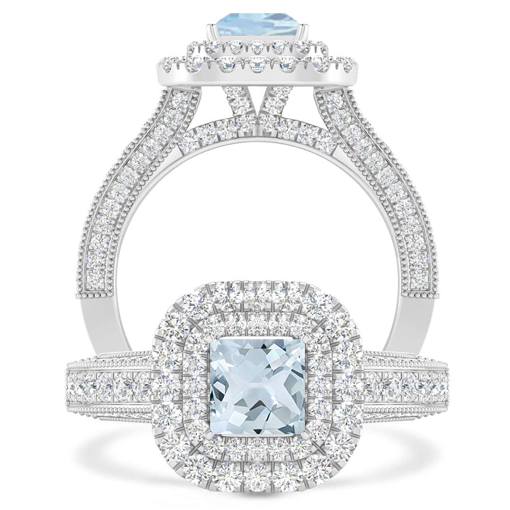 White Gold - Aquamarine