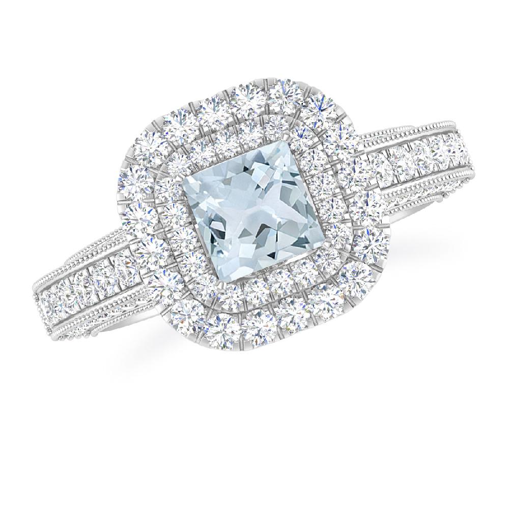 White Gold - Aquamarine