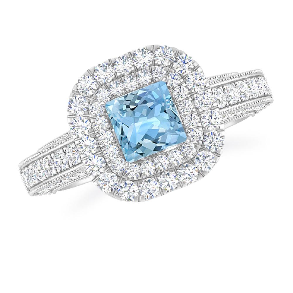 White Gold - Aquamarine