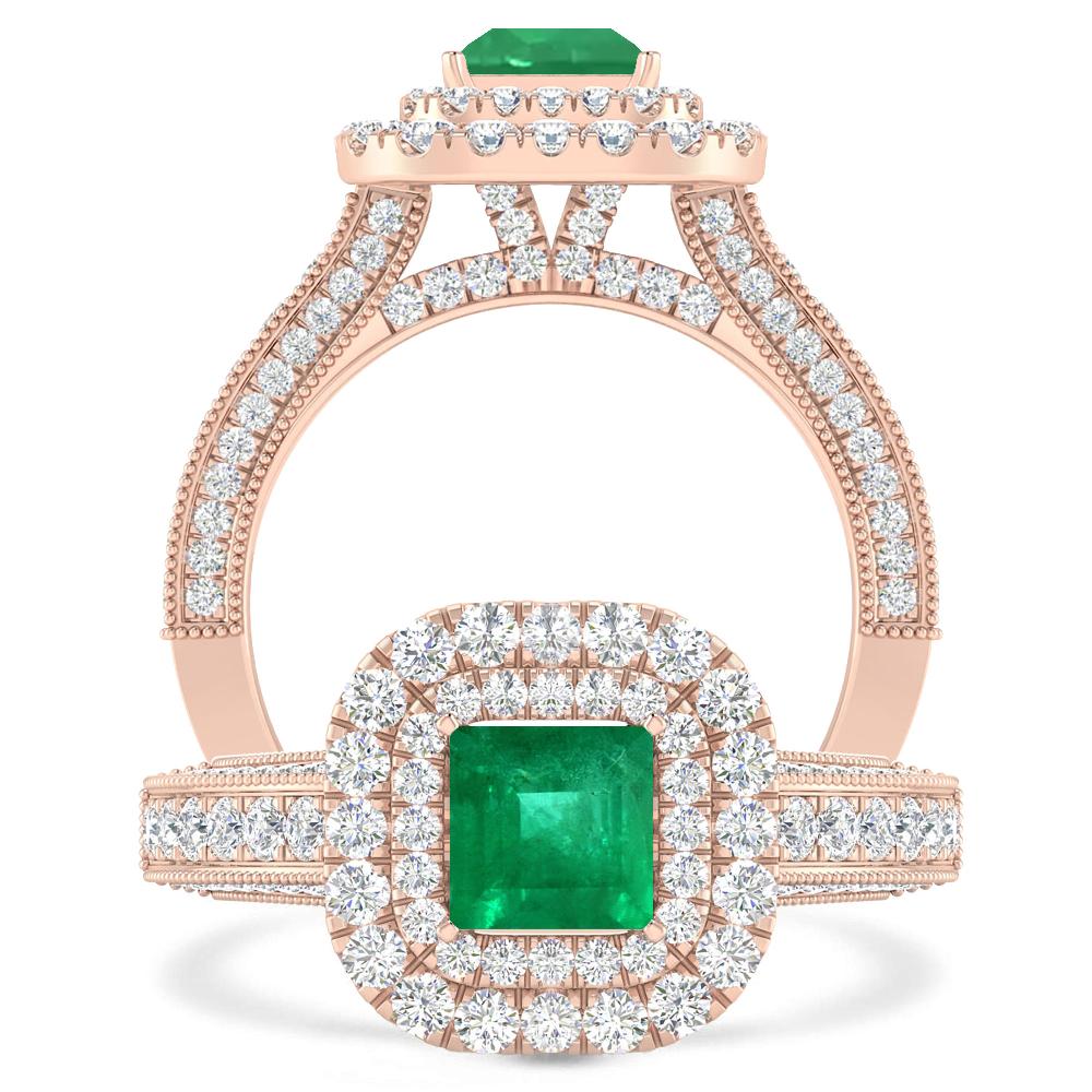 Rose Gold - Emerald