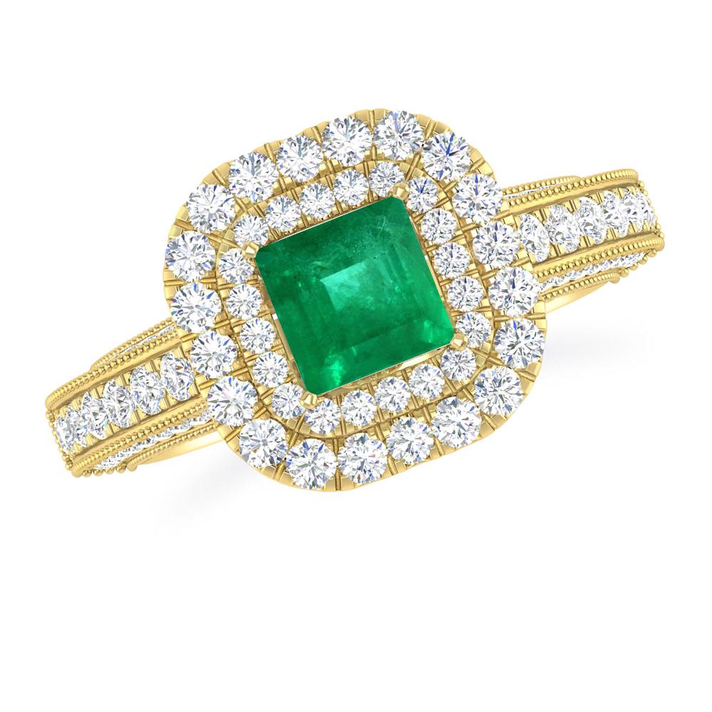 Yellow Gold - Emerald