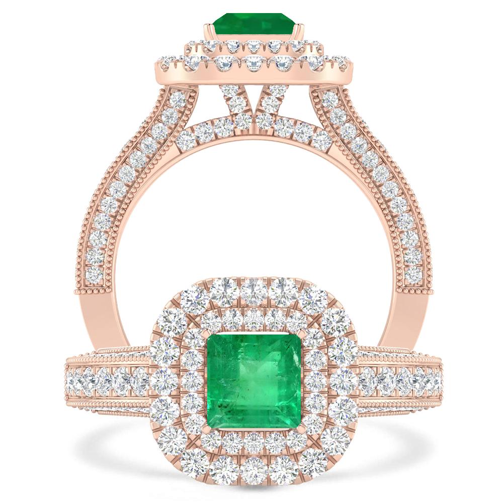 Rose Gold - Emerald