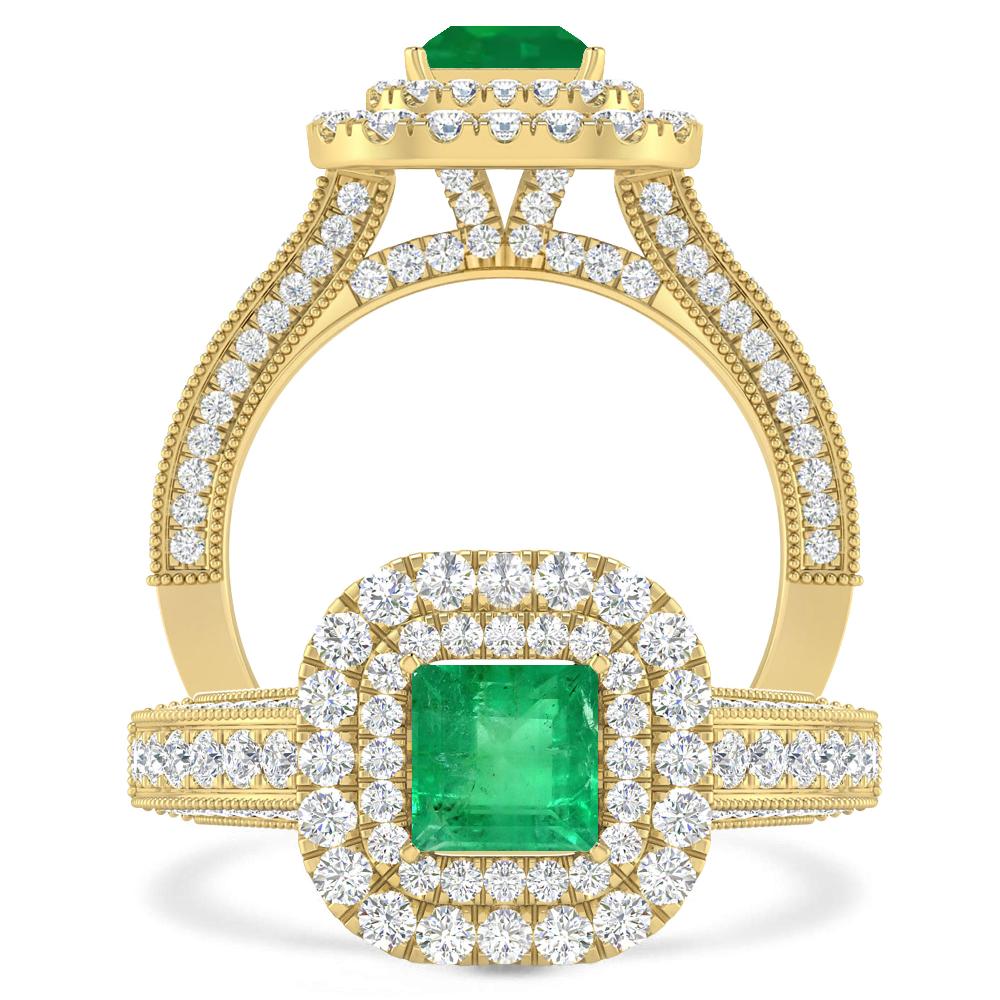 Yellow Gold - Emerald