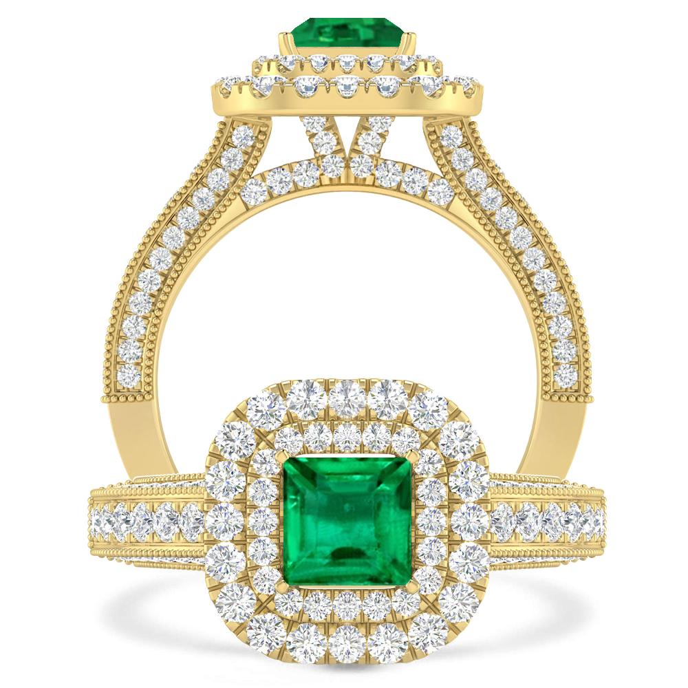 Yellow Gold - Emerald