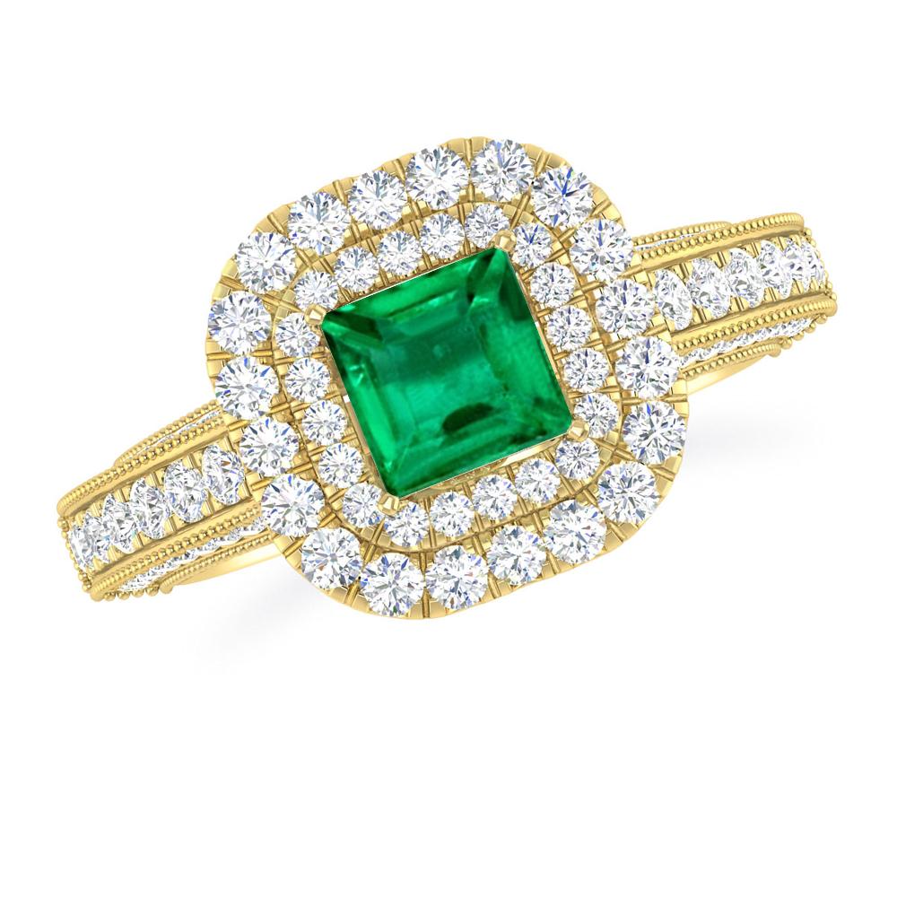 Yellow Gold - Emerald