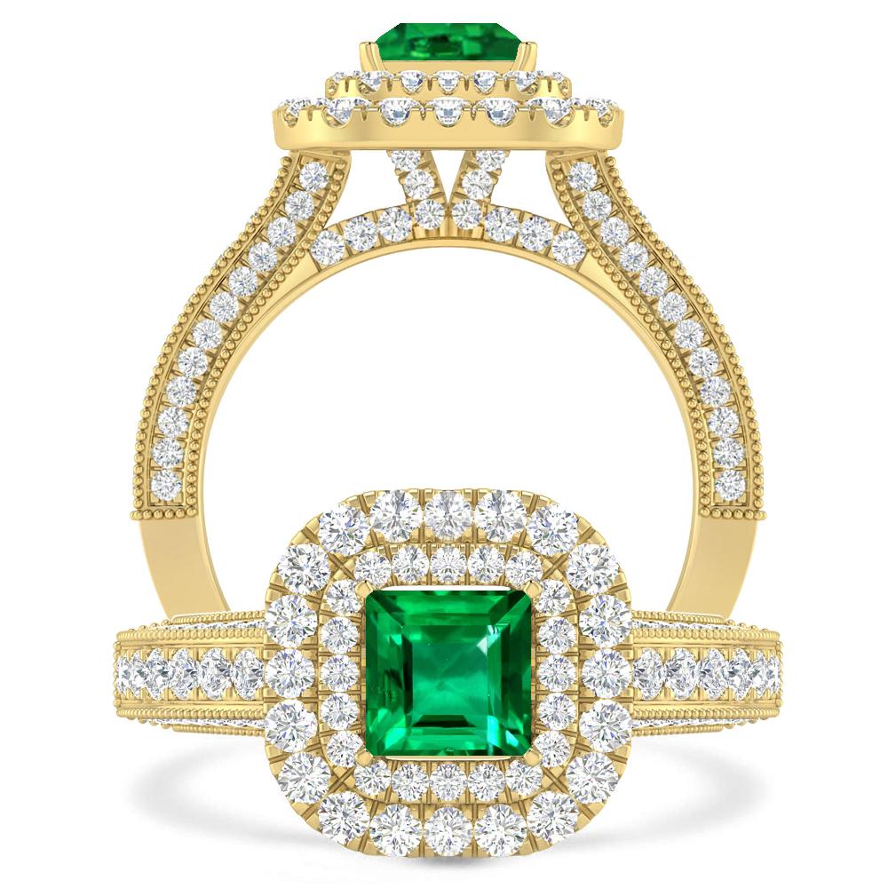 Yellow Gold - Emerald