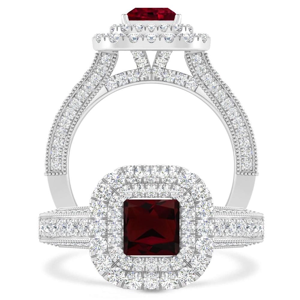 White Gold - Garnet