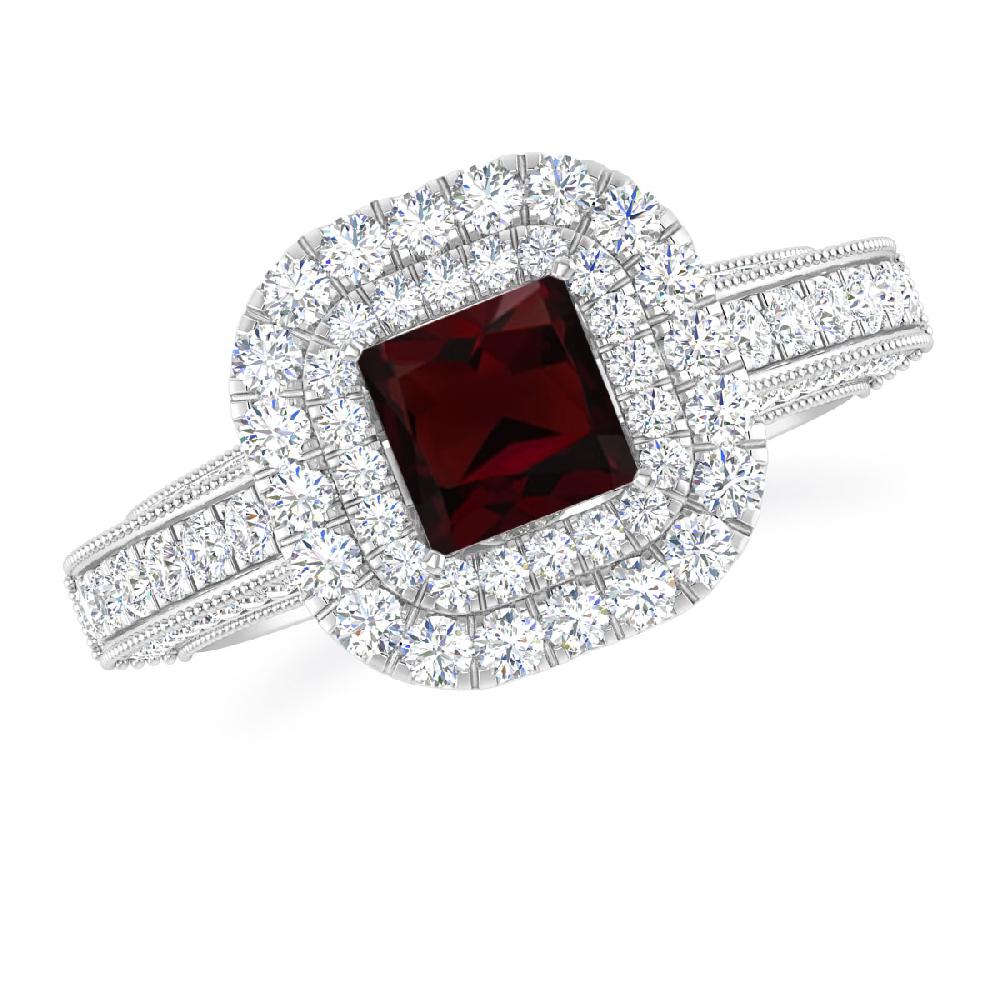 White Gold - Garnet