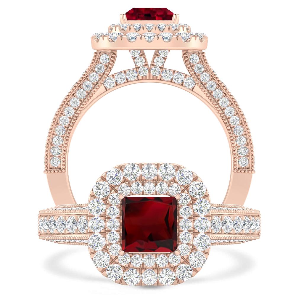 Rose Gold - Garnet