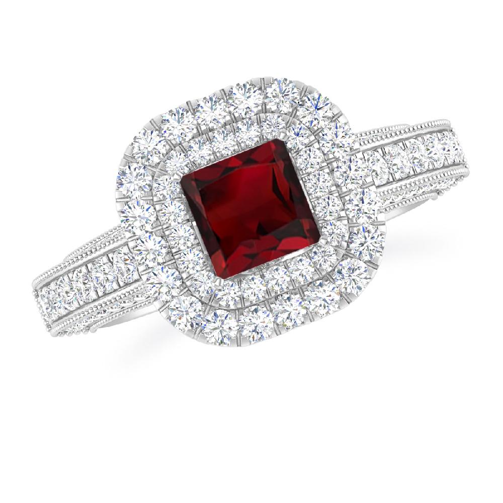 White Gold - Garnet